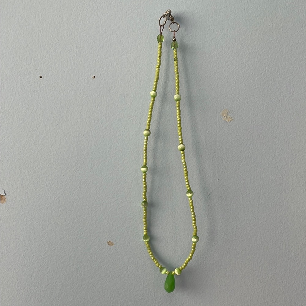 Green Beaded Necklace